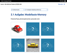 Courselet-Darstellung auf dem iPad